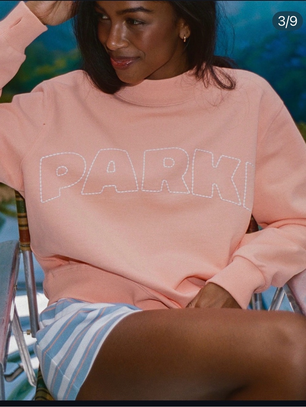 Parke xTarget Women’s Orange Logo Crewneck Sweatshirt